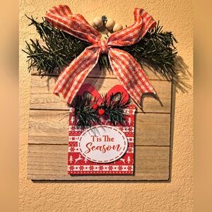 Brand New Handmade Holiday Season Wall Plaque
